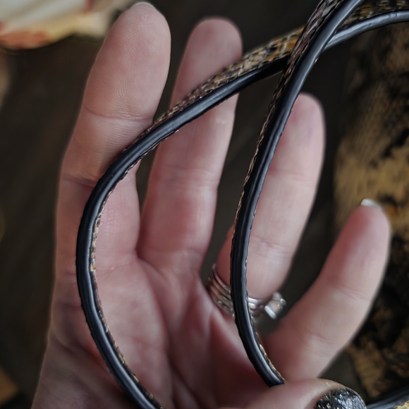 NWOT Henri Bendel W57TH Satchel Python Embossed Leather w/dustbag - Picture 12 of 16